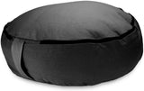 Crown Sporting Goods 18" Round Heavy Canvas Zafu Meditation Cushion (Black)
