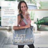 Buckwheat Meditation Cushion Round Zafu Yoga Pillow - Zafu Meditation Cushion Velvet with Zippered Organic Cotton Liner to Add or Remove Hulls | Machine Washable - Free Carry Bag